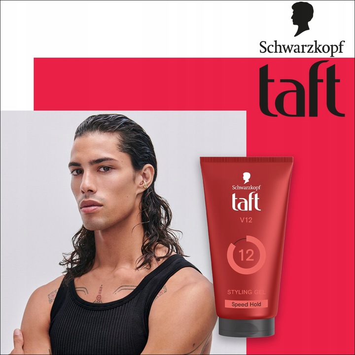 Taft Looks V12 Power Gel Żel do Włosów 3x150ml
