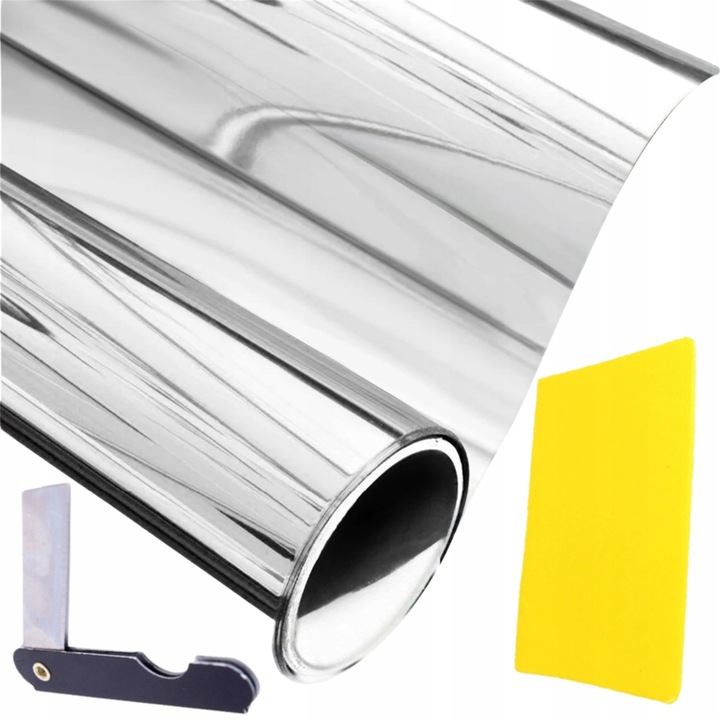 FOLIA LUSTRZANA PRZECIWSŁONECZNA DO SZYB LUSTRO WENECKIE DUŻA 300cm