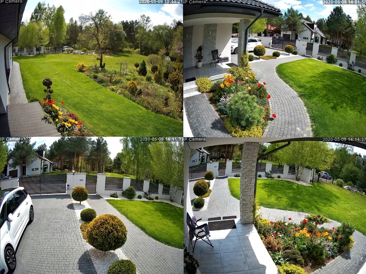 Kamera Zewnętrzna IP WiFi 5MPx 5MP Czarna Wykrywanie ludzi, AUDIO