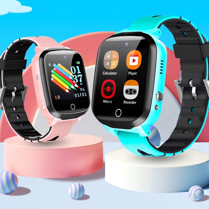 SMARTWATCH ZEGAREK DLA DZIECI ROZMOWY POŁĄCZENIA SIM APARAT GRY MENU POLSKI