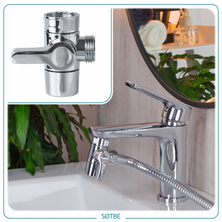 Zestaw bidetowy prysznic słuchawka wąż do baterii umywalkowej Bidetka