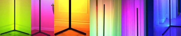 LAMPA STOJĄCA PODŁOGOWA NAROŻNIKOWA LED NAROŻNA 3D LAMPKA NOCNA DO SYPIALNI