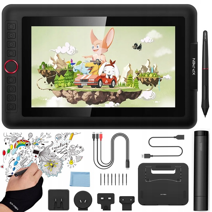 TABLET GRAFICZNY LCD XP-PEN ARTIST 12 PRO 5080 LPI 60° FULL HD DLA GRAFIKA