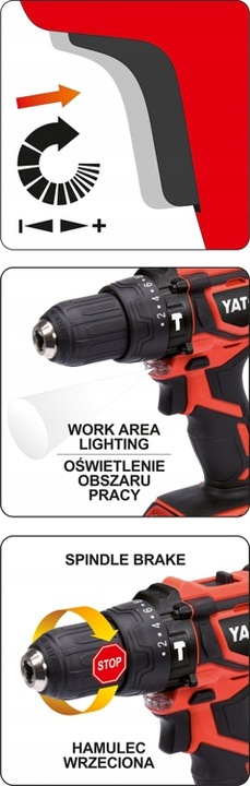 YATO WIERTARKO-WKRĘTARKA 18V 40Nm AKUMULATOROWA