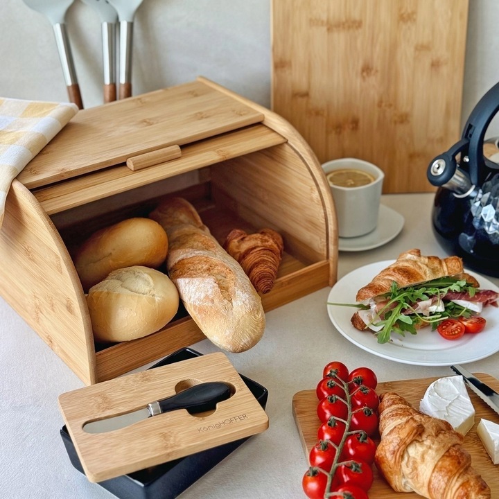 Chlebak bambusowy na chleb BAMBUSOWY Tadar 27 x 32 x 18 cm