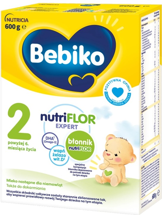 Bebiko Nutriflor Expert 2 Mleko Następne Dla Niemowląt Powyżej 6 mies. 600g