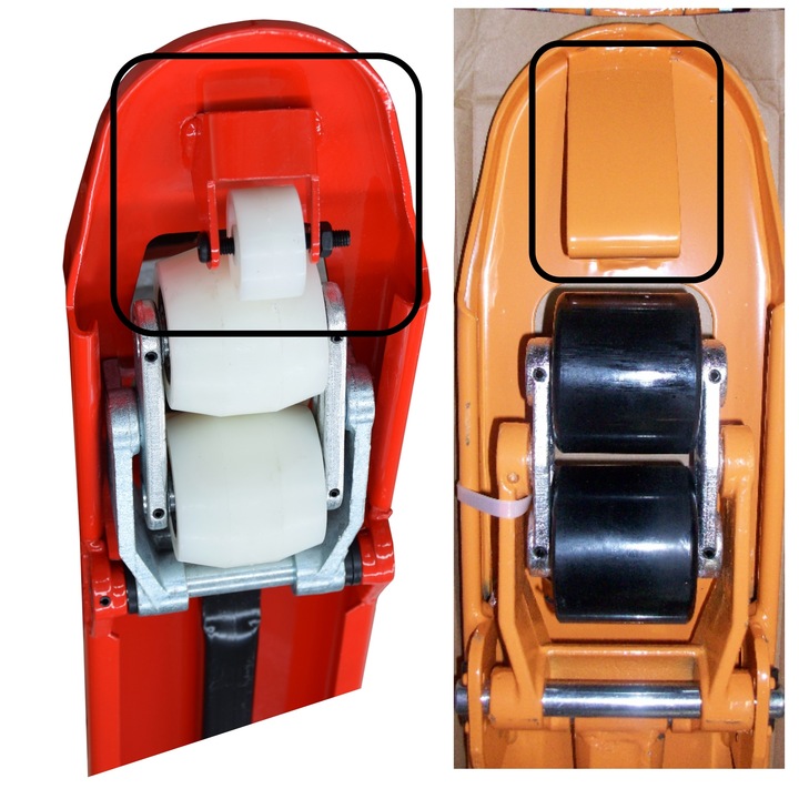 POLSKI PALECIAK ZE WSPOMAGANIEM I HAMULCEM 120x55cm 2.5t WÓZEK PALETOWY