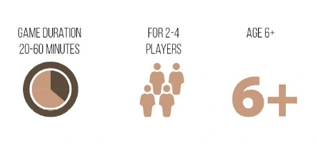 MANKALA UNIWERSALNA - DLA 2-3-4 GRACZY - DREWNIANA