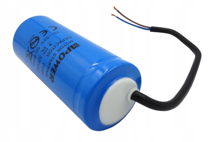 Kondensator rozruchowy silnika z kablem STARTOWY 200uF 320V CD60