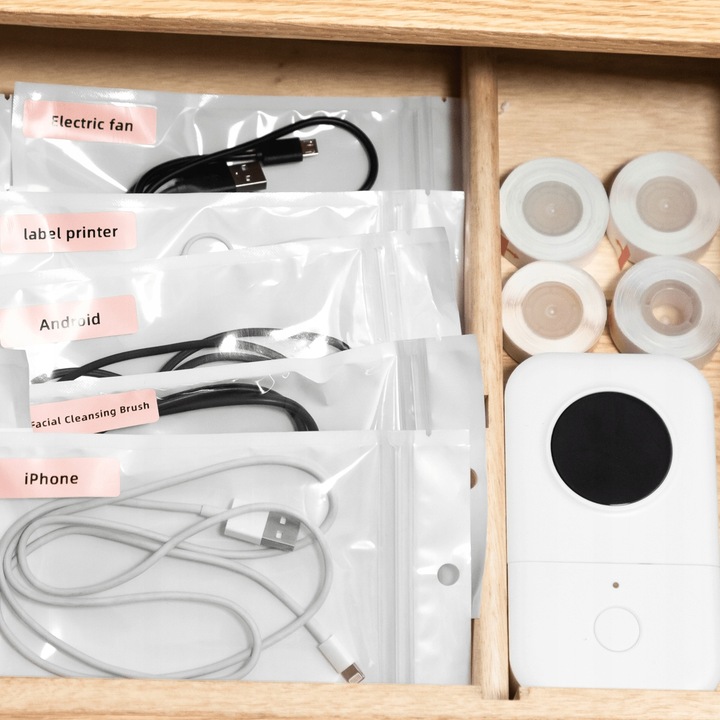 Mini drukarka Phomemo D30 etykiet samoprzylepnych taśma naklejki bluetooth