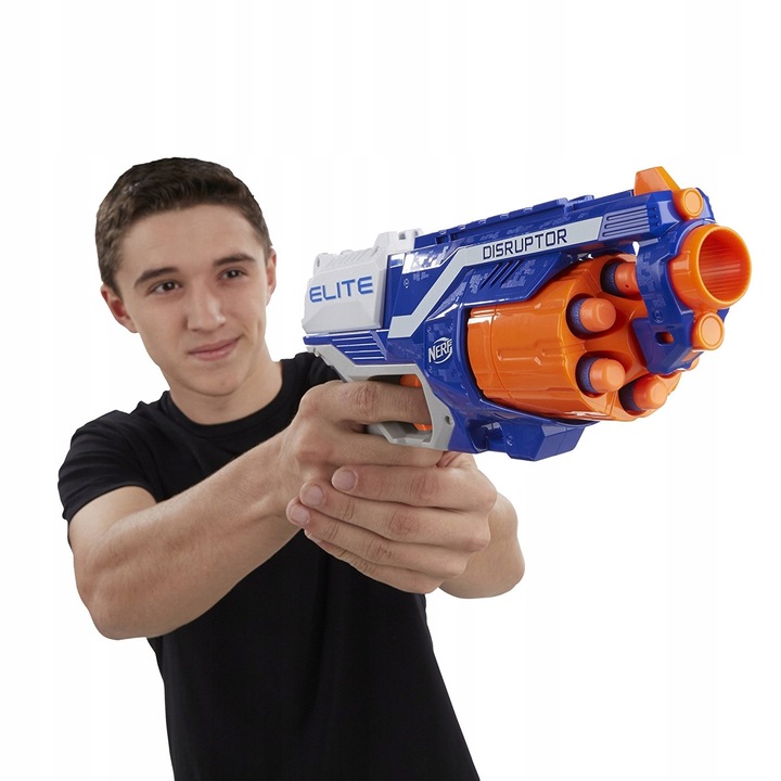 PISTOLET NERF ELITE DISRUPTOR NA STRZAŁKI +DODATKI
