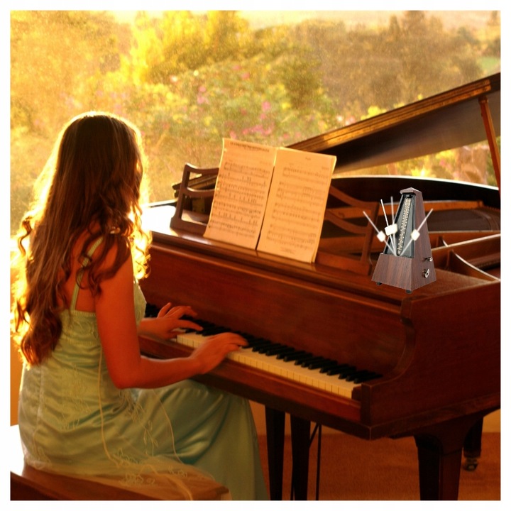 DNA MET1 METRONOM MECHANICZNY Z DZWONKIEM DO PIANINA GITARY SKRZYPIEC