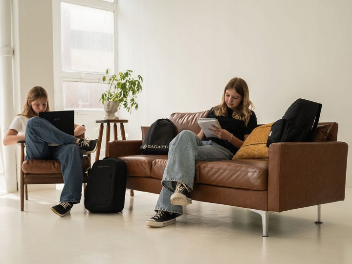 Plecak męski do pracy na laptopa szkolny młodzieżowy pojemny czarny ZAGATTO