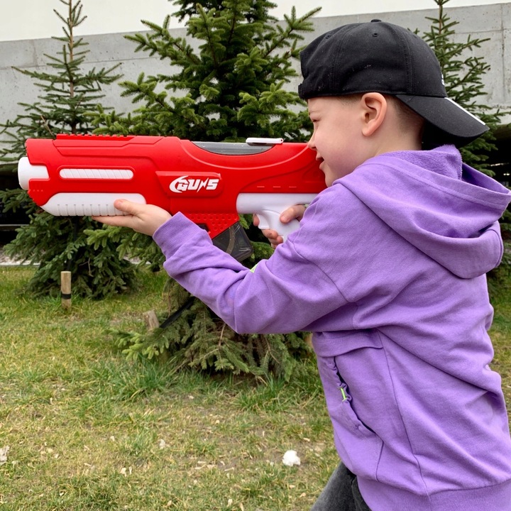 ELEKTRYCZNY DUŻY PISTOLET NA WODĘ MIOTACZ AUTOMATYCZNY WYRZUTNIA WODNA