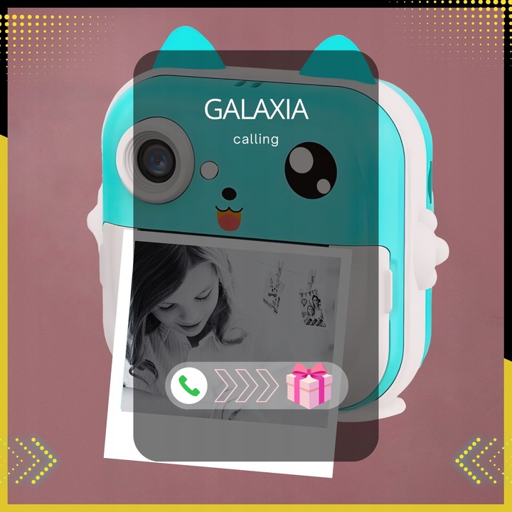 MINI DRUKARKA DRUKUŚ TERMICZNA APARAT NATYCHMIASTOWY DLA DZIECI i 11 ROLEK