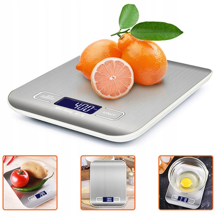 PRECYZYJNA WAGA KUCHENNA DO 10kg I 1g DOMOWA ELEKTRONICZNA TARA LCD