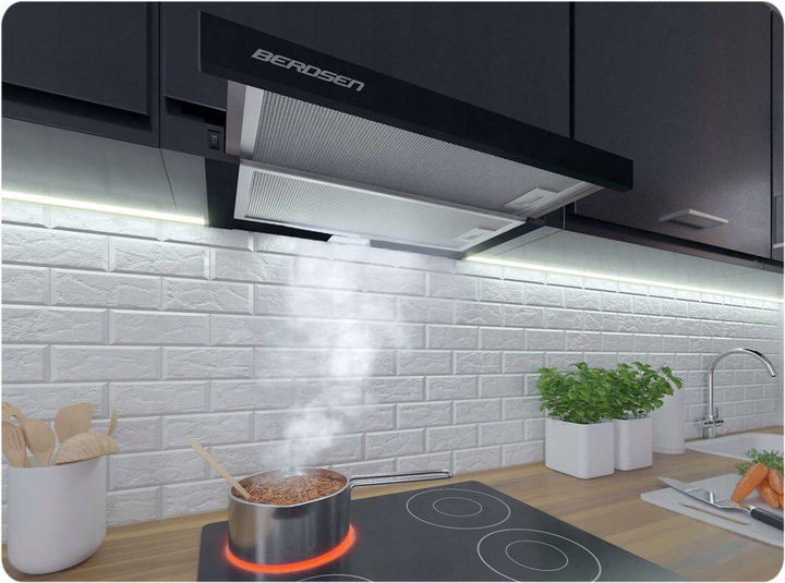 OKAP PODSZAFKOWY TELESKOPOWY KUCHENNY 50cm BERDSEN