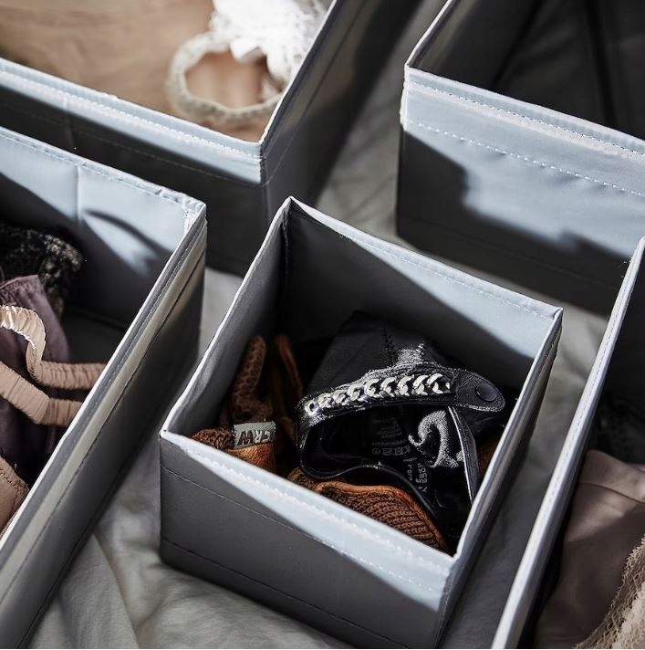 ORGANIZER NA BIELIZNĘ SKARPETKI DO SZUFLADY SZAFY ZESTAW POJEMNIK 6