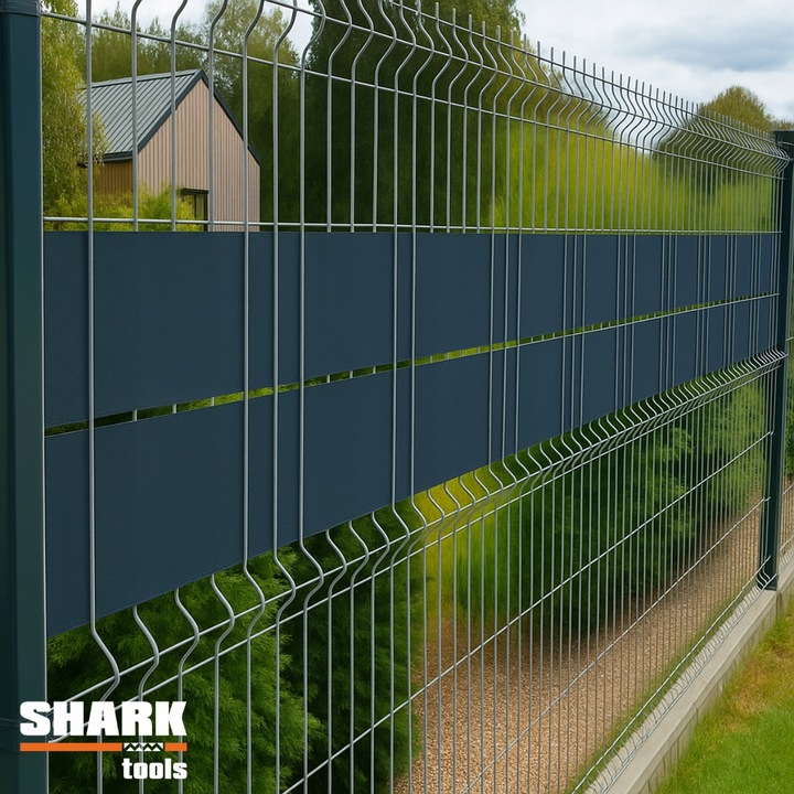 TAŚMA OGRODZENIOWA ANTRACYT GRAFIT 19 cm x 35 m OSŁONA NA PŁOT