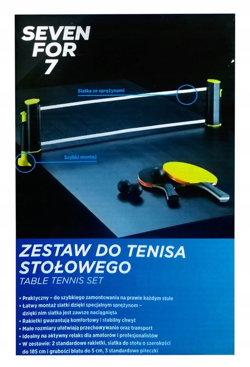 ZESTAW DO TENISA STOŁOWEGO SEVEN FOR 7
