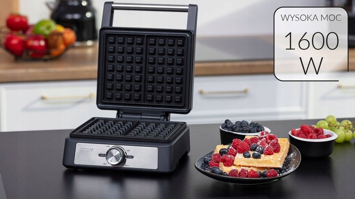 Gofrownica MPM MGO-41/C 1600 W czarny