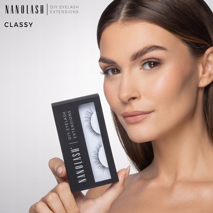 Rzęsy bondingowe zestaw CLASSY Nanolash - rzęsy do samodzielnej aplikacji