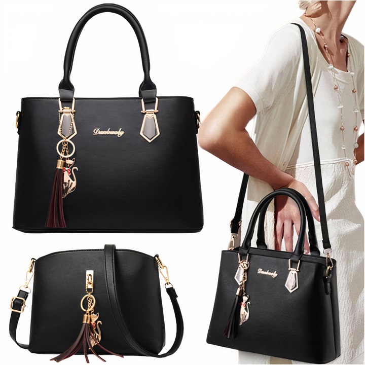 DAMSKA TOREBKA 2w1 SKÓRZANA NA PASKU DLA KOBIET PREZENT DO PRACY