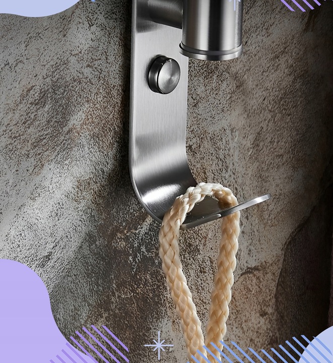 WIESZAK NA RĘCZNIKI ŁAZIENKOWY OBROTOWY ALUMINIOWY ŚCIENNY DO ŁAZIENKI