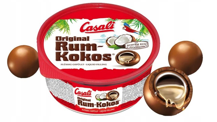 Casali Original Rum Kokos Draże Czekoladowe Kokosowe Czekolada Mleczna