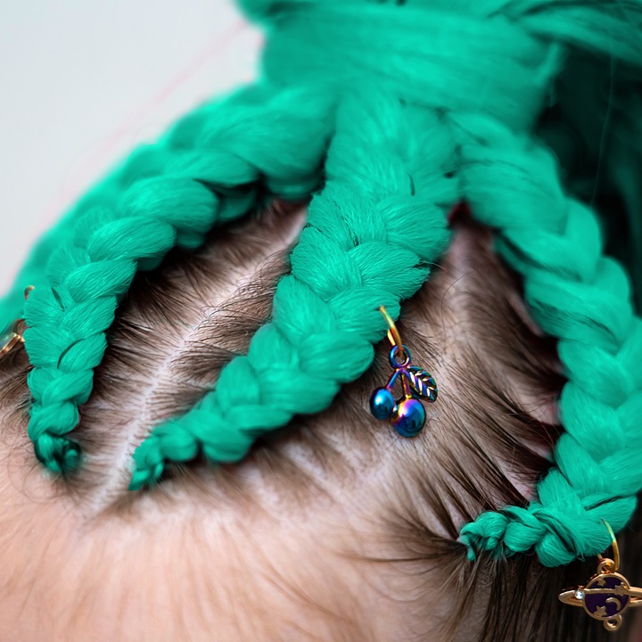 6X WŁOSY SYNTETYCZNE DO WARKOCZYKÓW KOLOROWE ZESTAW WŁOSÓW DOCZEPY