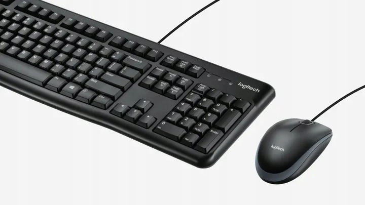ZESTAW CICHA MEMBRANOWA KLAWIATURA I MYSZ PRZEWODOWA LOGITECH MK120