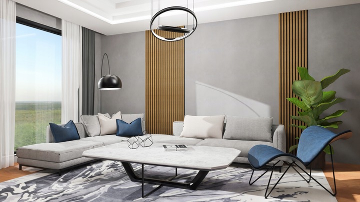 Lamele ścienne 275 x 45 cm - na czarnym filcu Dąb Santa, Champagne i inne