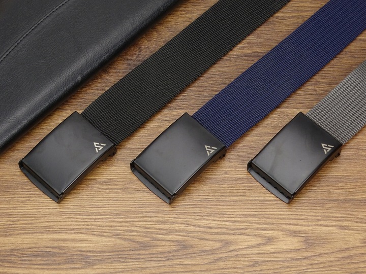 Szeroki Pasek MĘSKI parciany do spodni jeans szortów 3pack Arius ZESTAW 3w1