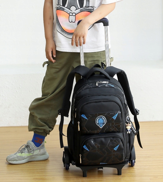 PLECAK SZKOLNY TORNISTER NA KÓŁKACH WALIZKA DLA DZIECI DLA CHŁOPCA POJEMNY