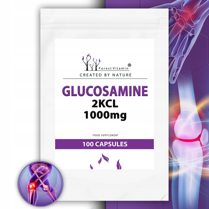 GLUKOZAMINA 2KCL 1000mg 100 KAPSUŁEK STAWY MOCNA