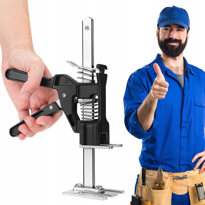 PODNOŚNIK RĘCZNY PŁYTEK PŁYT GIPSOWYCH DRZWI OKIEN SZYB MEBLI 120kg