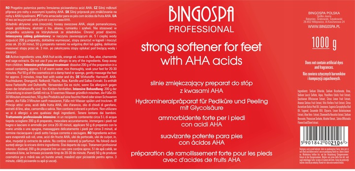 SILNIE ZMIĘKCZAJĄCY DO STÓP Z KWASAMI AHA 50%