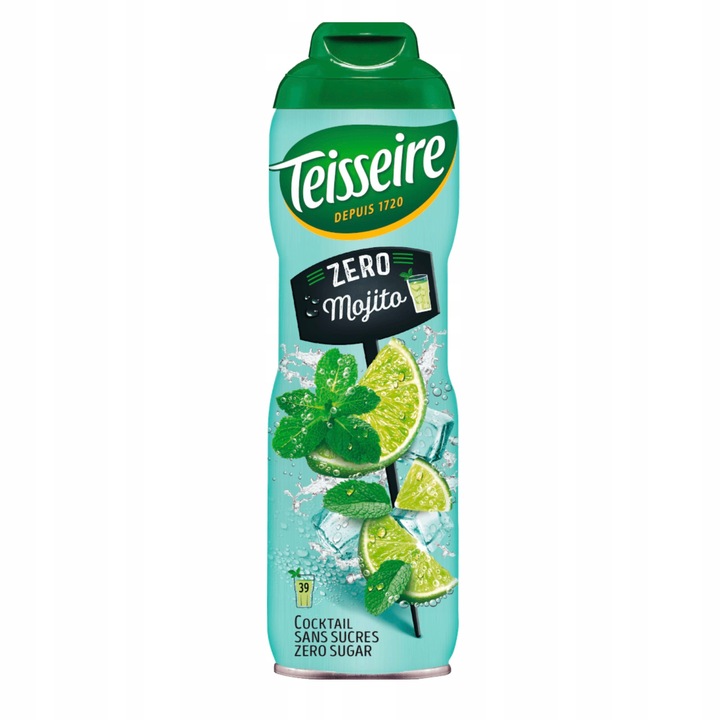 Koncentrat do wody TEISSEIRE o smaku mojito bez cukru do saturatora 600 ml