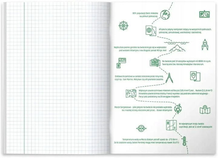 8x Zeszyty tematyczne ze ściągą A5 60 kartek przedmiotowe HERLITZ do szkoły