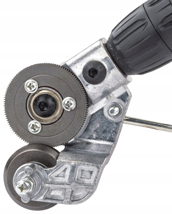 ADAPTER DO CIĘCIA BLACHY NA WKRĘTARKĘ WIERTARKĘ NOŻYCE PRZYSTAWKA