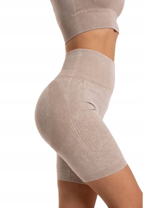 Kolarki KRÓTKIE LEGGINSY DAMSKIE Bikery Push-Up Wysoki Stan MORAJ L/XL