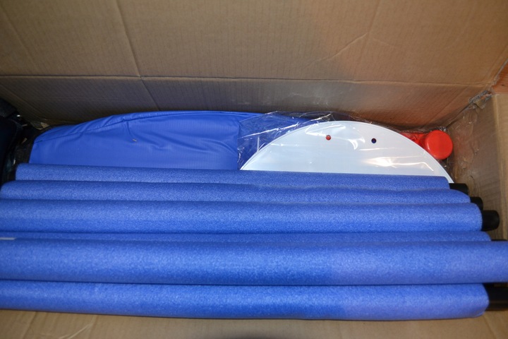 TRAMPOLINA OGRODOWA Z WYSOKĄ SIATKĄ I KOSZEM 145 CM Dla Dzieci