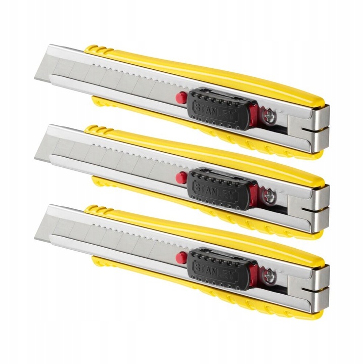 Zestaw 3 noży z ostrzem łamanym STANLEY FATMAX 18mm FMHT10421-0