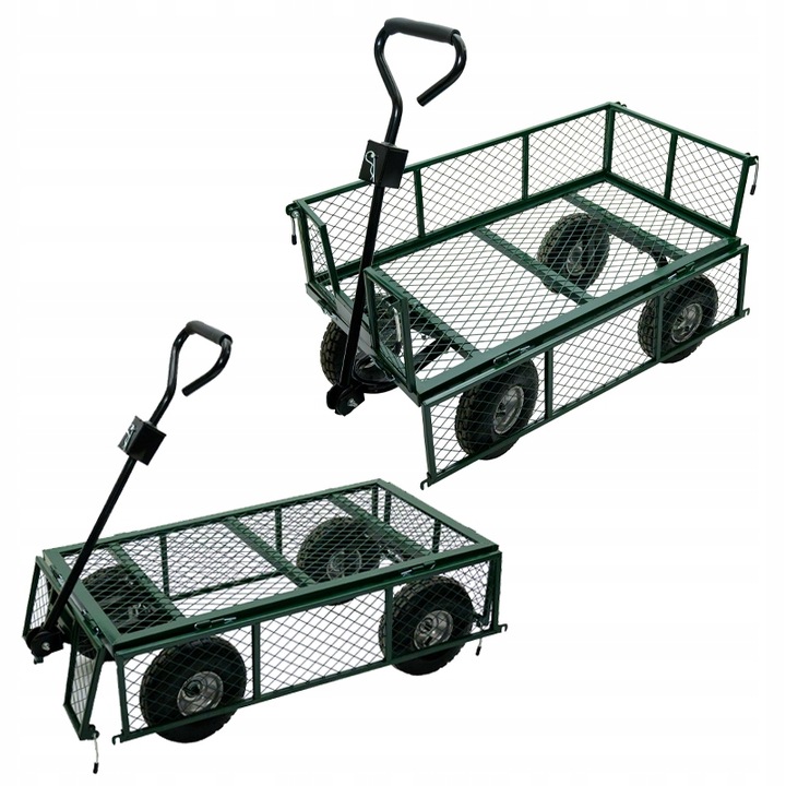 WÓZEK OGRODOWY TRANSPORTOWY DUŻY PRZYCZEPKA BOGIE-TRAX3 ROZKŁADANY DO