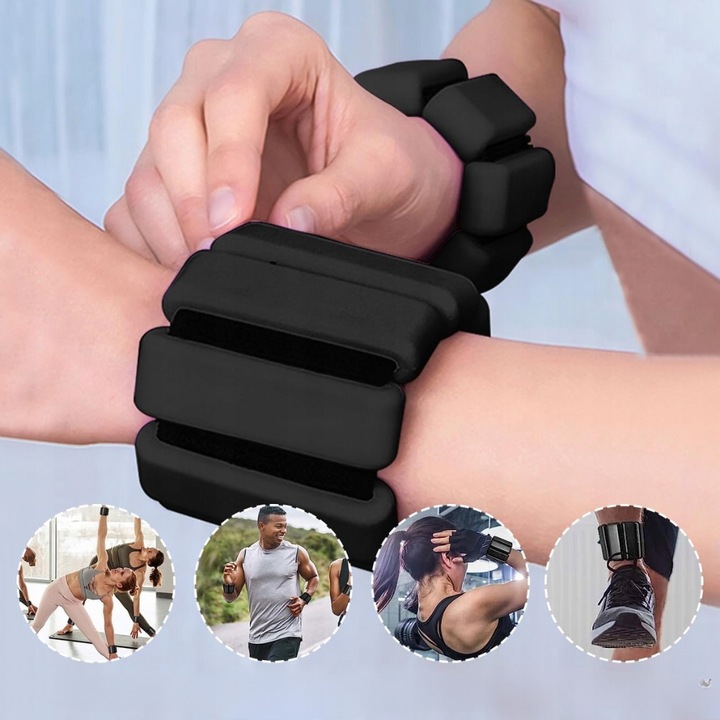 OBCIĄŻNIKI NA NADGARSTKI RĘCE KOSTKI NOGI CIĘŻARKI 2 x 450G REGULOWANE