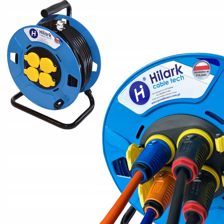 Przedłużacz na bębnie, H05VV-F OWY 3x2,5mm2 50m