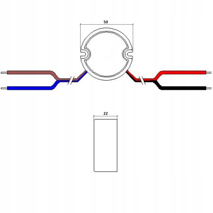 Zasilacz LED 12V Dopuszkowy Do Puszki Puszkowy 45W 3.75A DC Do Taśmy