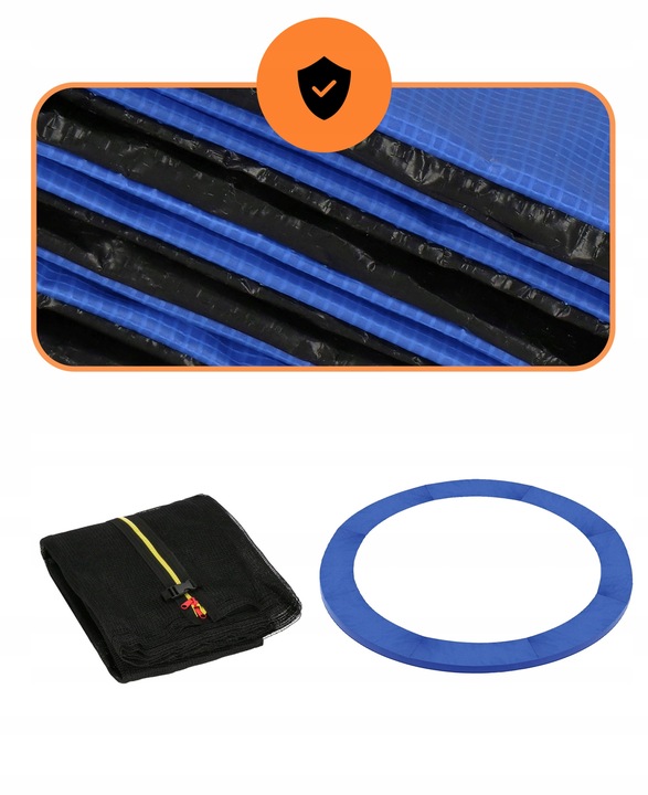 OSŁONA SPRĘŻYN + SIATKA WEWNĘTRZNA 304 - 312cm 10FT AKCESORIA DO TRAMPOLINY