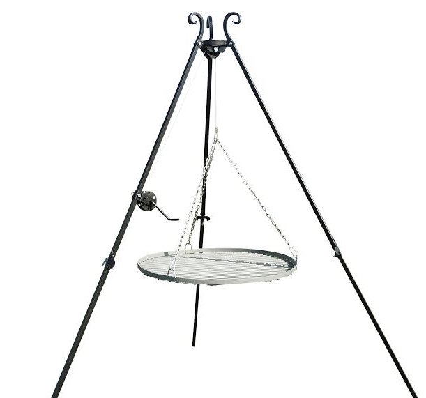 GRILL TRÓJNÓG OGNISKOWY FI 70 CM RUSZT NAD OGNISKO