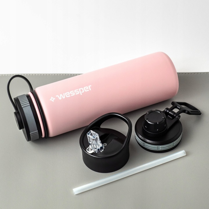 Kubek Termiczny do kawy Butelka Termiczna z wymiennymi ustnikami 0,5l